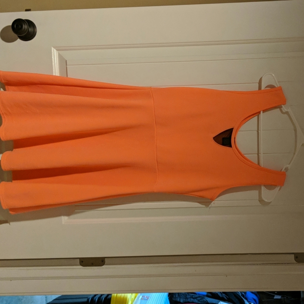 Coral pink dress
